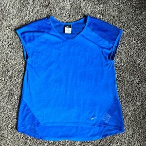 Lot of 2 - Nike Dry-fit tops with mesh detail. Both size medium.